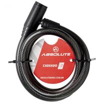 Cadeado Espiral Bike/Moto - 12mm Com Chave - Absolute