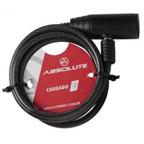 Cadeado Espiral Fino 6mmx1000 C/suporte Absolute Cadeado Espiral Fino 6mmx1000 C/suporte Absolute