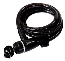 Cadeado Espiral Grosso com Chave 1,8mt x 12mm - ELLEVEN Cadeado Espiral Grosso com Chave 1,8mt x 12mm - ELLEVEN