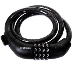 Cadeado Espiral Grosso com Segredo Ajustável 1mt x 12mm - ELLEVEN