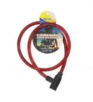 Cadeado Flexível Trava de Bicicleta Moto com 2 Chaves 1mx12mm