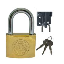 Cadeado Globe 38mm Chave Tetra Original Para Armario Corrente Portão