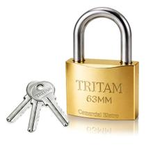 Cadeado Graande Tritan 63mm Resistente Prevenção Antifurto P/ Garagem Deposito
