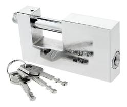 Cadeado Grande 70mm Barra Tranversal Blindado Anti Furto 4 Cadeado Grande 70mm Barra Tranversal Blindado Anti Furto 4