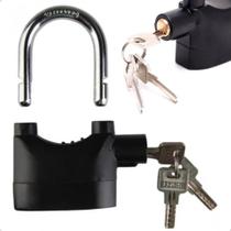 Cadeado Grande Com Alarme Sonoro Anti- Furto A Prova De Água Cor Preto Cadeado Grande Com Alarme Sonoro Anti- Furto A Prova De Água Cor Preto