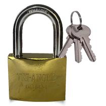 Cadeado Grande Proteção Máxima com 03 Chaves Antifurto 63mm TRI-ANGLE Cadeado Grande Proteção Máxima com 03 Chaves Antifurto 63mm TRI-ANGLE
