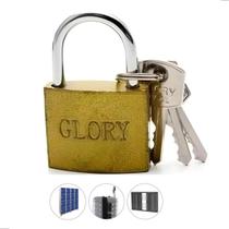 Cadeado Individual Pequeno Com 2 Chaves Pequena 20mm Antifurto Resistente Tranca Para Portão Janela Mala Armário