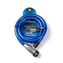 Cadeado KGA Moto Parts Trava Cabo Aço 15mmx1,20m G704