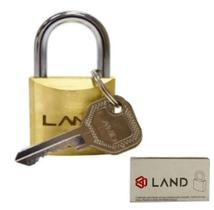 Cadeado Land Cl 35mm Latao Maciço 2 Chaves P/ Portao Janela