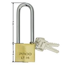 Cadeado Latão Pado Haste Longa LT-35/75 mm