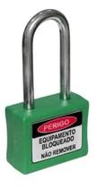Cadeado Loto de Bloqueio Nr10 35/50Mm Verde Haste Aco Papaiz