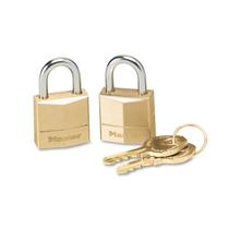 Cadeado Master Lock 120T em latão sólido de 3/4 polegadas de largura (pacote com 2)