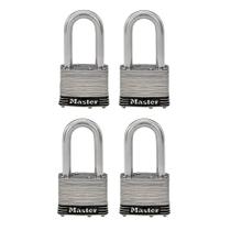 Cadeado Master Lock 1SSQLF em aço inoxidável, pacote com 4 chaves