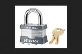 Cadeado Master Lock 44 mm em aço laminado com chave semelhante