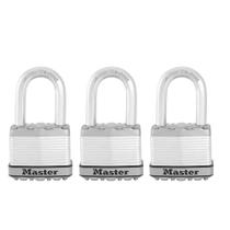 Cadeado Master Lock M5XTRILF Magnum, pacote com 3, pesado, 5,1 cm Cadeado Master Lock M5XTRILF Magnum, pacote com 3, pesado, 5,1 cm