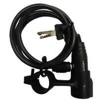 Cadeado Max Trava para Bicicleta com Chave 6mmx1m MXTRA0002 Preto
