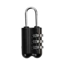 Cadeado Mini De Combinação Resetável Em Liga De Alumínio Com 3 Dígitos Para Mochila De Viagem E