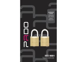 Cadeado Pado 2e-20mm (2 Msm Segr/4 Chaves Iguais) Bl