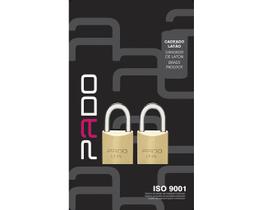 Cadeado Pado 2E-25Mm (2 Msm Segr/4 Chaves Iguais) Bl