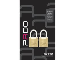 Cadeado Pado 2e-25mm (2 Msm Segr/4 Chaves Iguais) Bl