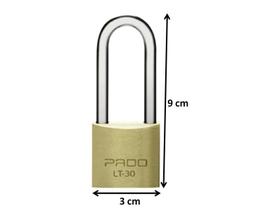 Cadeado Pado Latão 30mm Haste Longa 50mm Corrente Mala Cadeado Pado Latão 30mm Haste Longa 50mm Corrente Mala