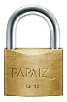 Cadeado Papaiz 100450CX 45mm CR45 Segurança robusta resistência a corrosão, portões, correntes, bicicletas, academias