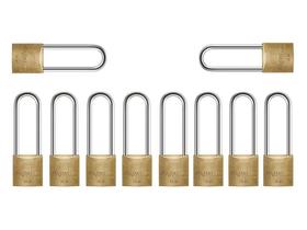 Cadeado Papaiz 30/70mm Kit 10 Peça Mesmo Segredo - 20 Chaves Cadeado Papaiz 30/70mm Kit 10 Peça Mesmo Segredo - 20 Chaves