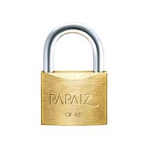 Cadeado Papaiz 45mm Kit 10 Peças Mesmos Segredos - 20 Chaves