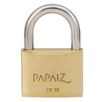 Cadeado Papaiz 50mm Haste Reforçada Com Duas Chaves Alta segurança CR50