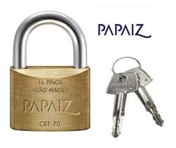 Cadeado Papaiz 70mm Chave Tetra Crt 70