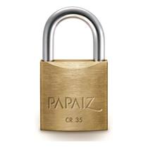 Cadeado Papaiz Cr 35 Mm P/portão Janela Cofre Baú Porta Mala Cor Dourado