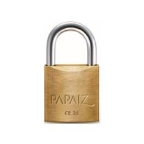 Cadeado papaiz cr 35mm latão maciço com 2 chaves