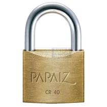 Cadeado Papaiz CR 40mm 2 Chaves Viagem Armario Janela Porta Caixa Academia