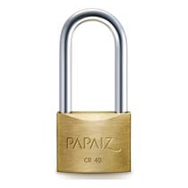 Cadeado Papaiz Cr40/50 Com 2 Chaves Dourado Haste Reforçada