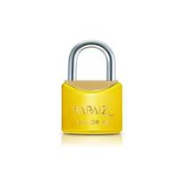 Cadeado papaiz cr40 amarelo ka1