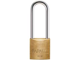 Cadeado Papaiz Haste Longa 30/50mm em Aço Inox, Zamac, Latão e Aço Carbono