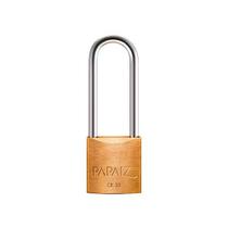 Cadeado Papaiz Haste Longa 35/50mm em Aço Inox, Zamac, Latão e Aço Carbono Cadeado Papaiz Haste Longa 35/50mm em Aço Inox, Zamac, Latão e Aço Carbono