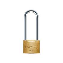Cadeado Papaiz Haste Longa 45/70mm em Aço Inox, Zamac, Latão e Aço Carbono
