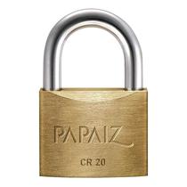 Cadeado Papaiz Pequeno Cr 20mm Latão Maciço 2 Chaves Cor Dourado