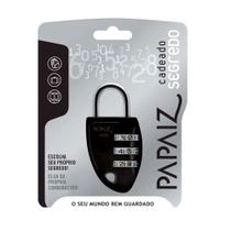 Cadeado Papaiz Segredo Preto CS23