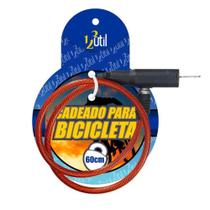 Cadeado para Bicicleta 60 cm 6 mm Ferro Revestido com Chave