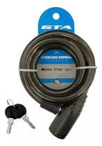 Cadeado Para Bicicleta Com Chave 12mm X 1000mm Gta Bike Mtb Cadeado Para Bicicleta Com Chave 12mm X 1000mm Gta Bike Mtb