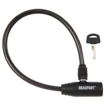 Cadeado Para Bicicleta Com Chave 8mm X 40cm - 7015 - Brasfort Cadeado Para Bicicleta Com Chave 8mm X 40cm - 7015 - Brasfort