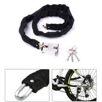 Cadeado Para Bicicleta Com Corrente de Aço 1 Metro/ 03 Chaves