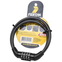 Cadeado Para Bicicleta Com Segredo 65 Cm x 08 Mm - Fertak