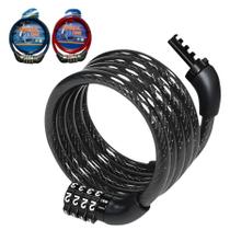 Cadeado para Bicicleta com Senha 4 Dígitos Cabo Aço 80cm Cadeado para Bicicleta com Senha 4 Dígitos Cabo Aço 80cm