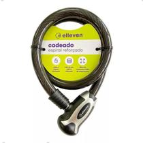 Cadeado para Bicicleta Elleven Aço Reforçado 80cm x 15mm com Chave Trava Antifurto Alta Segurança Bike Moto Resistente Cabo de Aço Revestido
