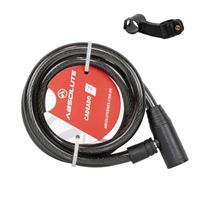 Cadeado Para Bike Absolute Médio com Chave Preto Cadeado Para Bike Absolute Médio com Chave Preto