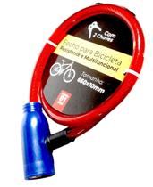 Cadeado Para Bike Com Cabo De Aço Com Duas Chaves Só Qualidade