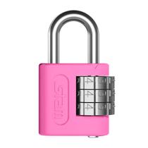 Cadeado Para Mala Mochila Segredo Numérico 25mm Rosa Stam